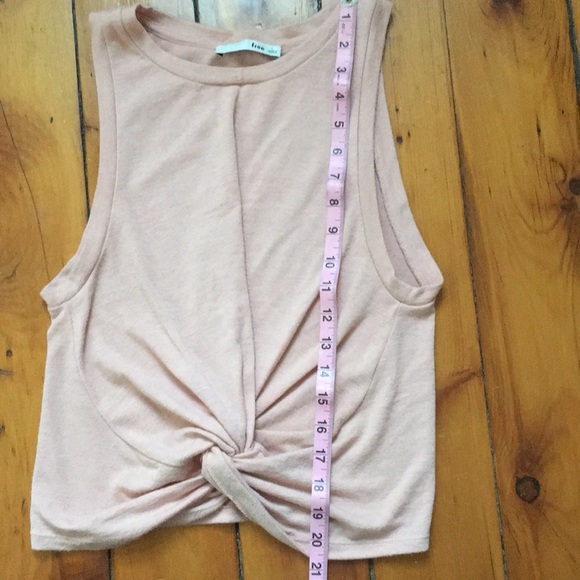 Aritzia Wilfred Crop Knot Tank Pink Size L - Picture 3 of 3